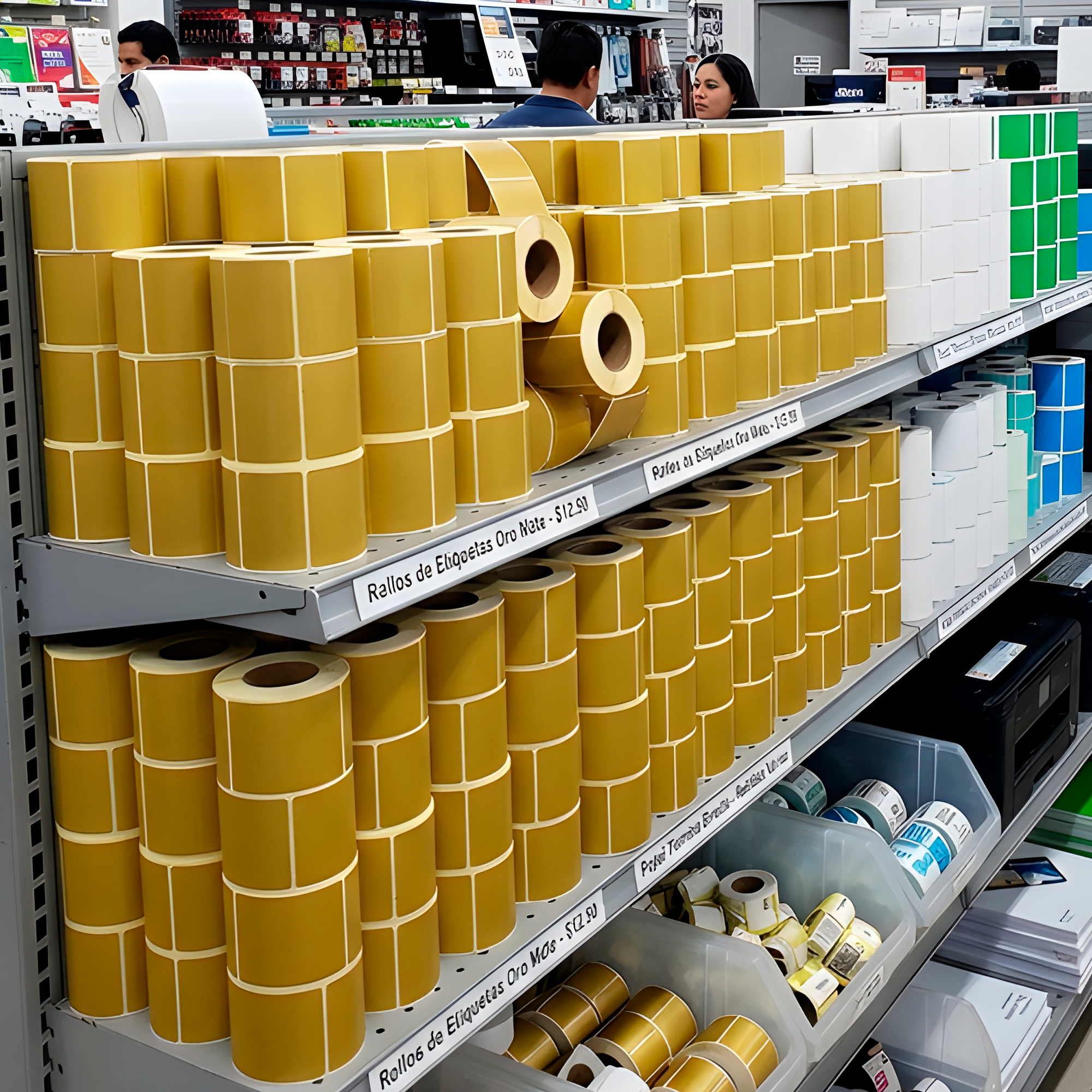 500 Etiquetas Autoadhesivas Térmicas 100 x 60 mm Color Kraft Impresion 10