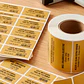500 Etiquetas Autoadhesivas Térmicas 100 x 60 mm Color Kraft Impresion - Miniatura 4