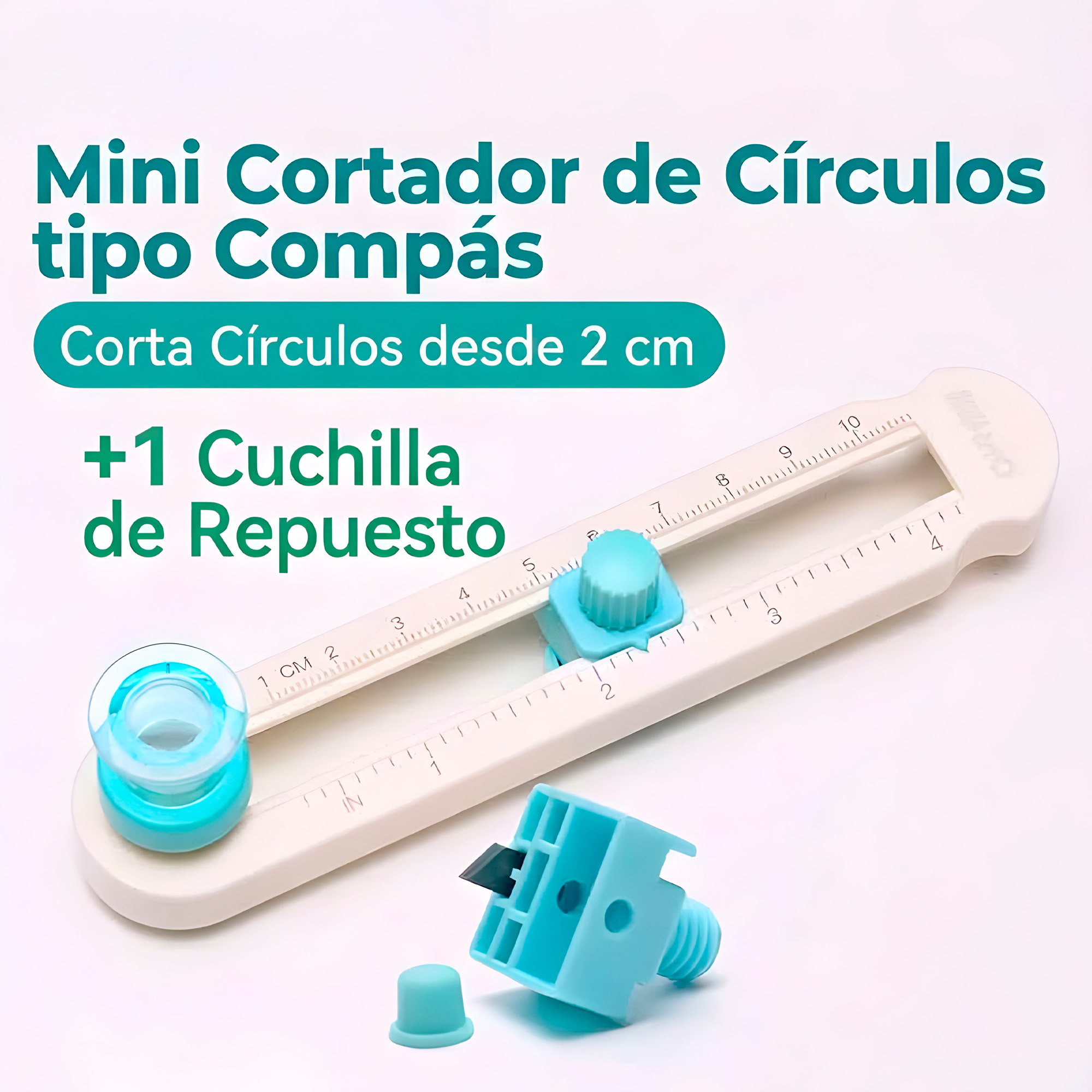 Cortador Circular Giratorio Manual De 360 Grados Para Manualidades 8