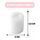Molde Silicona Rosa Cerrada Aromaterapia Velas 5 X 4,8 CM - Miniatura 2