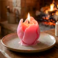 Molde Silicona Rosa Cerrada Aromaterapia Velas 5 X 4,8 CM - Miniatura 10