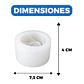 Molde Silicona Rosa Abierta Aromaterapia Velas 7,3 X 4 CM - Miniatura 2