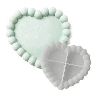 Molde Silicona Corazón Aromaterapia Velas 7,3 X 4 CM