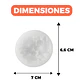 Molde Silicona Flor de Petalos Aromaterapia Velas 7 X 6,6 CM - Miniatura 2