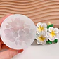 Molde Silicona Flor de Petalos Aromaterapia Velas 7 X 6,6 CM - Miniatura 4