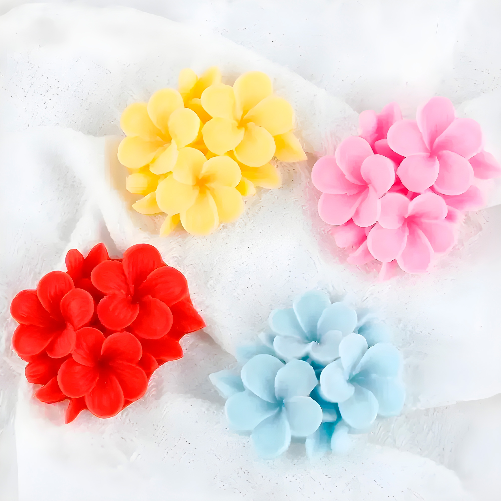 Molde Silicona Flor de Petalos Aromaterapia Velas 7 X 6,6 CM 5