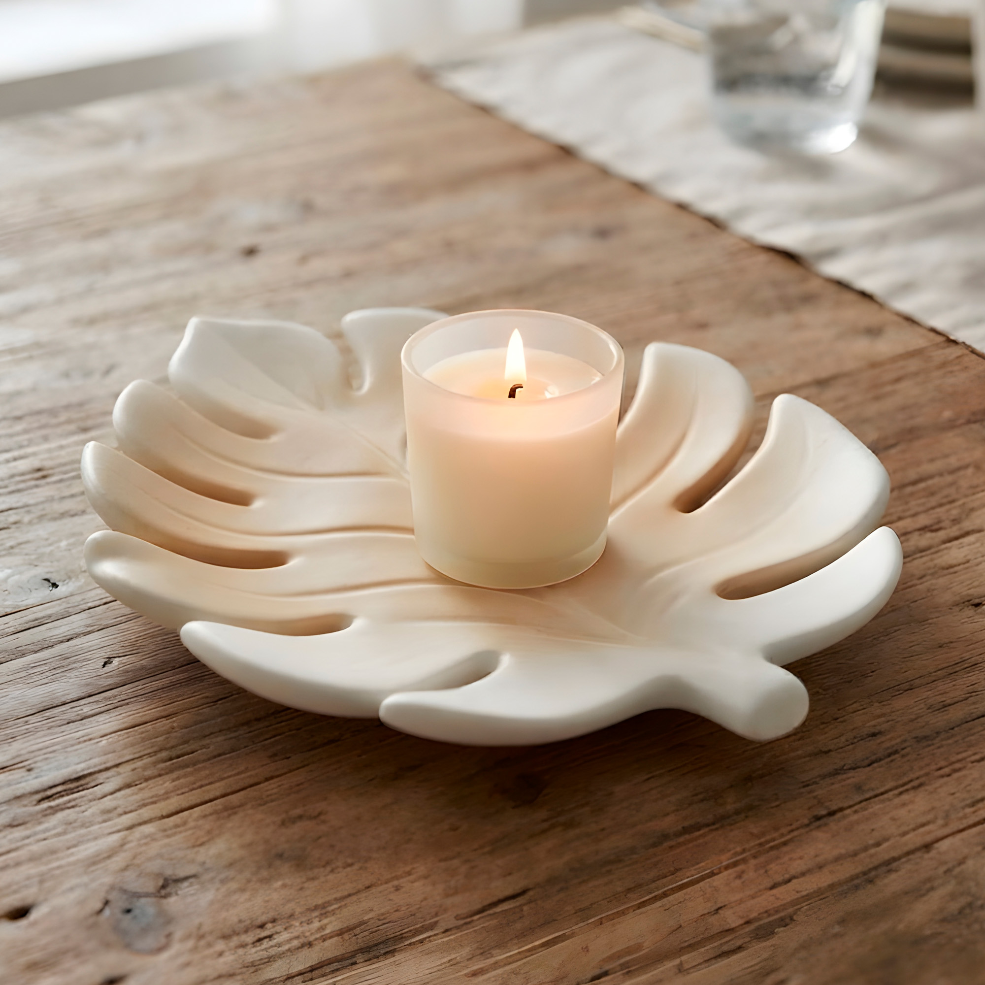 Molde Silicona Hoja Grande Aromaterapia Velas 17,2 X 13,4 CM 8