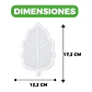 Molde Silicona Hoja Simple Aromaterapia Velas 17,2 X 12,2 CM - Miniatura 2