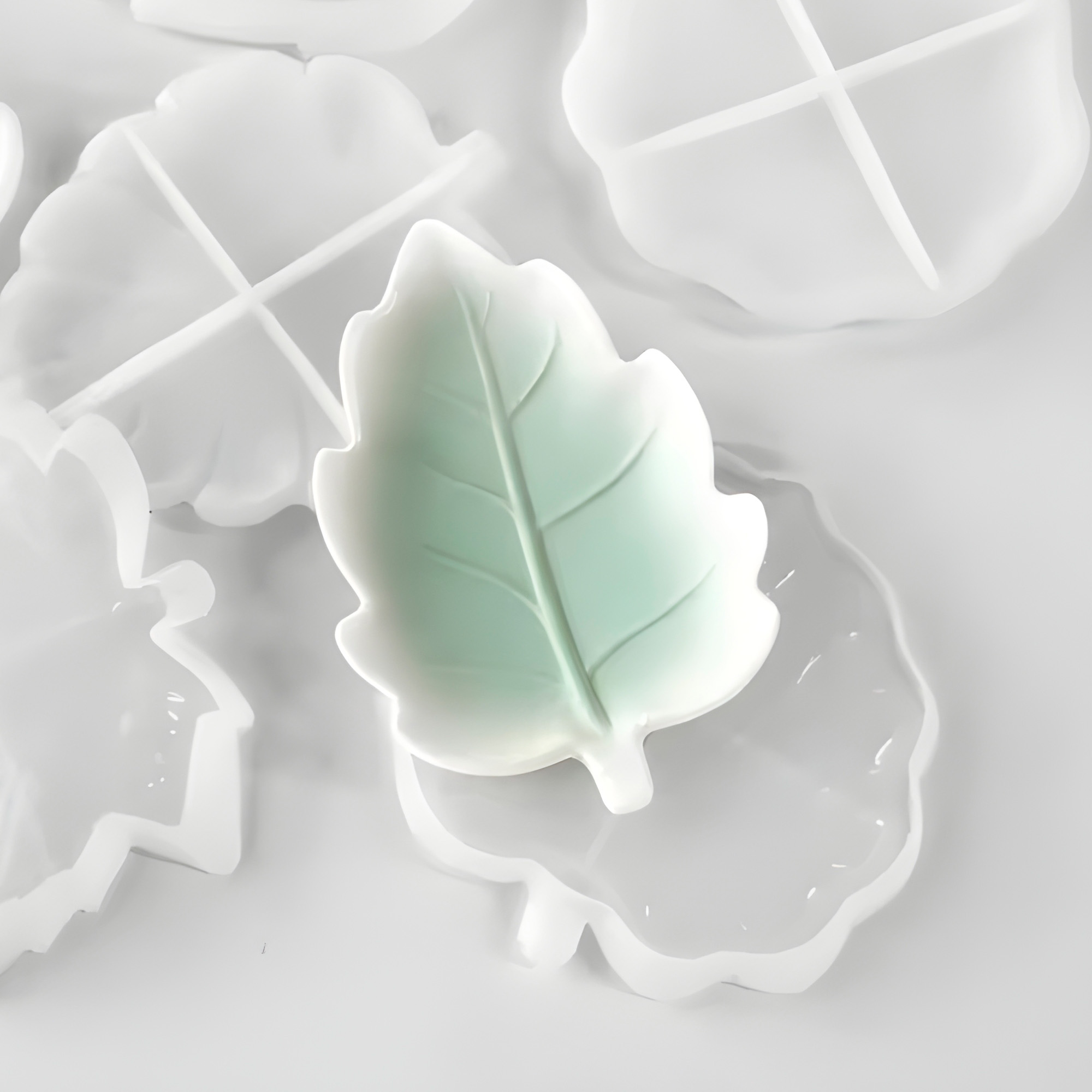Molde Silicona Hoja Simple Aromaterapia Velas 17,2 X 12,2 CM 3
