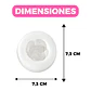 Molde Silicona Flor Abierta Aromaterapia Velas 7,3 X 7,3 CM - Miniatura 2