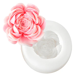 Molde Silicona Flor Abierta Aromaterapia Velas 7,3 X 7,3 CM