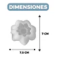 Molde Silicona Flor Aromaterapia Velas 7,5 X 7 CM - Miniatura 2