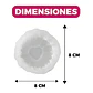 Molde Silicona Flor Girasol de Corazón Aromaterapia Velas 8 X 8 CM - Miniatura 2