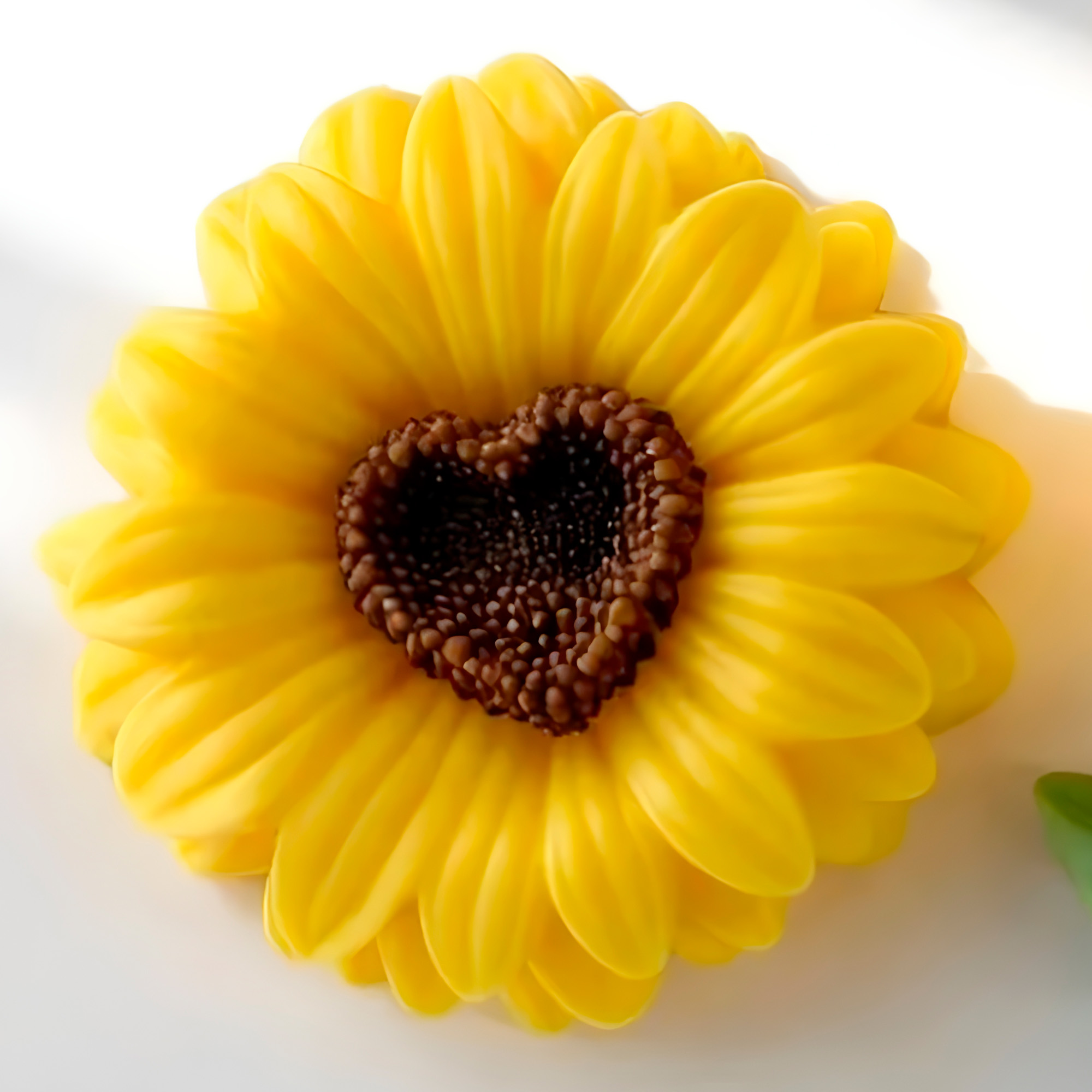 Molde Silicona Flor Girasol de Corazón Aromaterapia Velas 8 X 8 CM 3