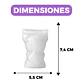 Molde Silicona Osito Vestido de Novio Aromaterapia Velas 7,4 X 5,5 CM - Miniatura 2