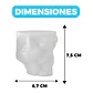 Molde Silicona Osito con Ramo de Flores Aromaterapia Velas 7,5 X 6,7 CM - Miniatura 2