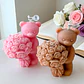 Molde Silicona Osito con Ramo de Flores Aromaterapia Velas 7,5 X 6,7 CM - Miniatura 6