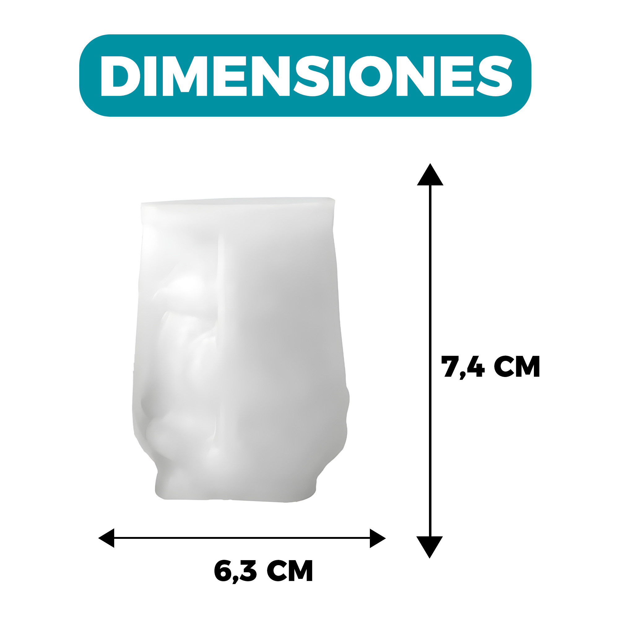 Molde Silicona Castor Animado Aromaterapia Velas 7,4 X 6,3 CM 2