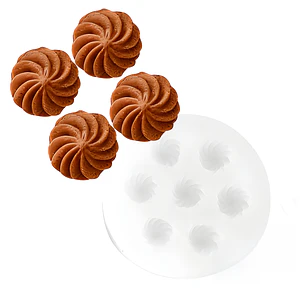 Molde Silicona Chocolates Pequeños Aromaterapia Velas 8,3 X 8,1 CM