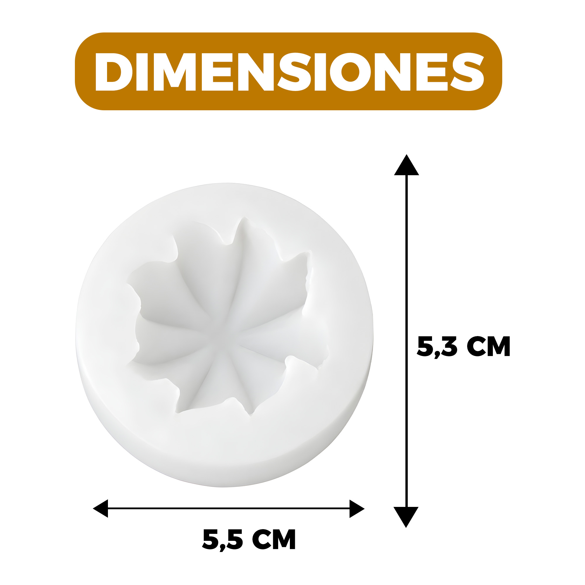 Molde Silicona Dulce Tradicional Aromaterapia Velas 5,5 X 5,3 CM 2