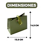 Bolsa De Regalo Diseño Plegable Lujo Duradera Colores 15.5 X 14.5 X 7.5 CM - Miniatura 2