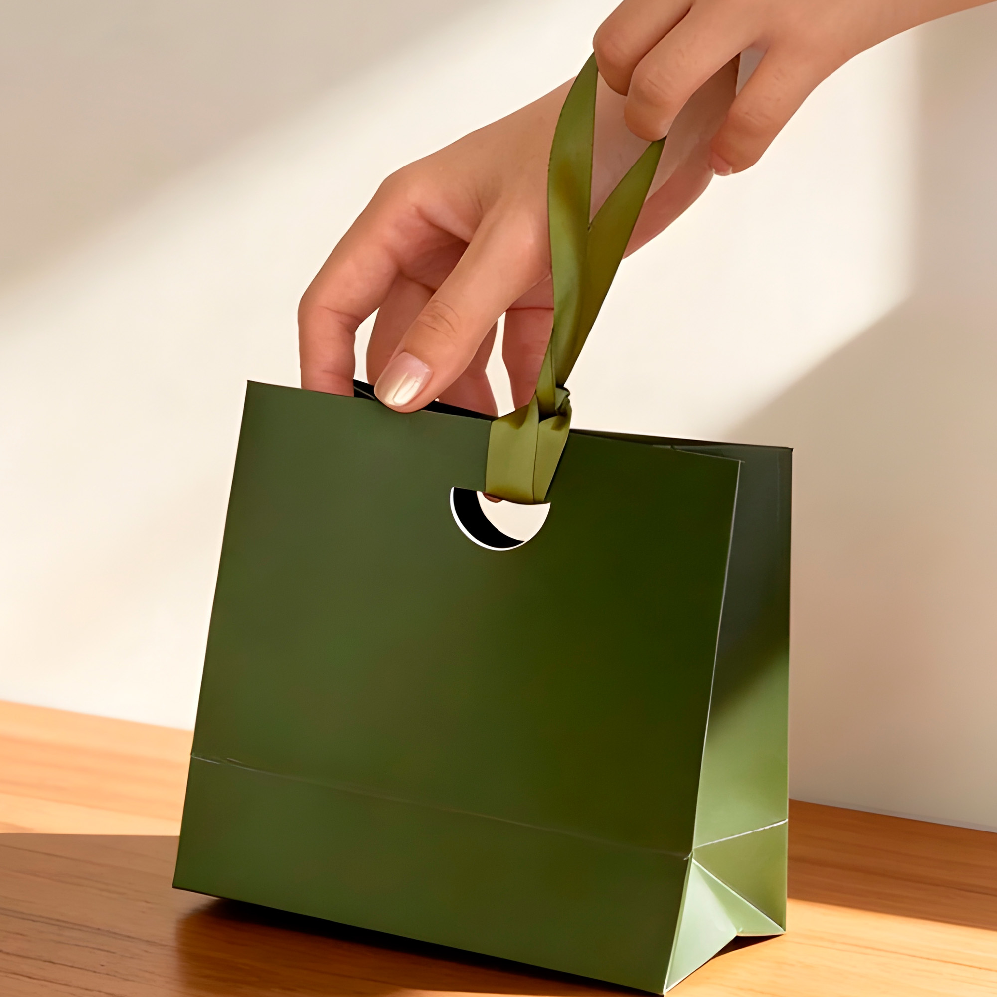 Bolsa De Regalo Diseño Plegable Lujo Duradera Colores 15.5 X 14.5 X 7.5 CM 17