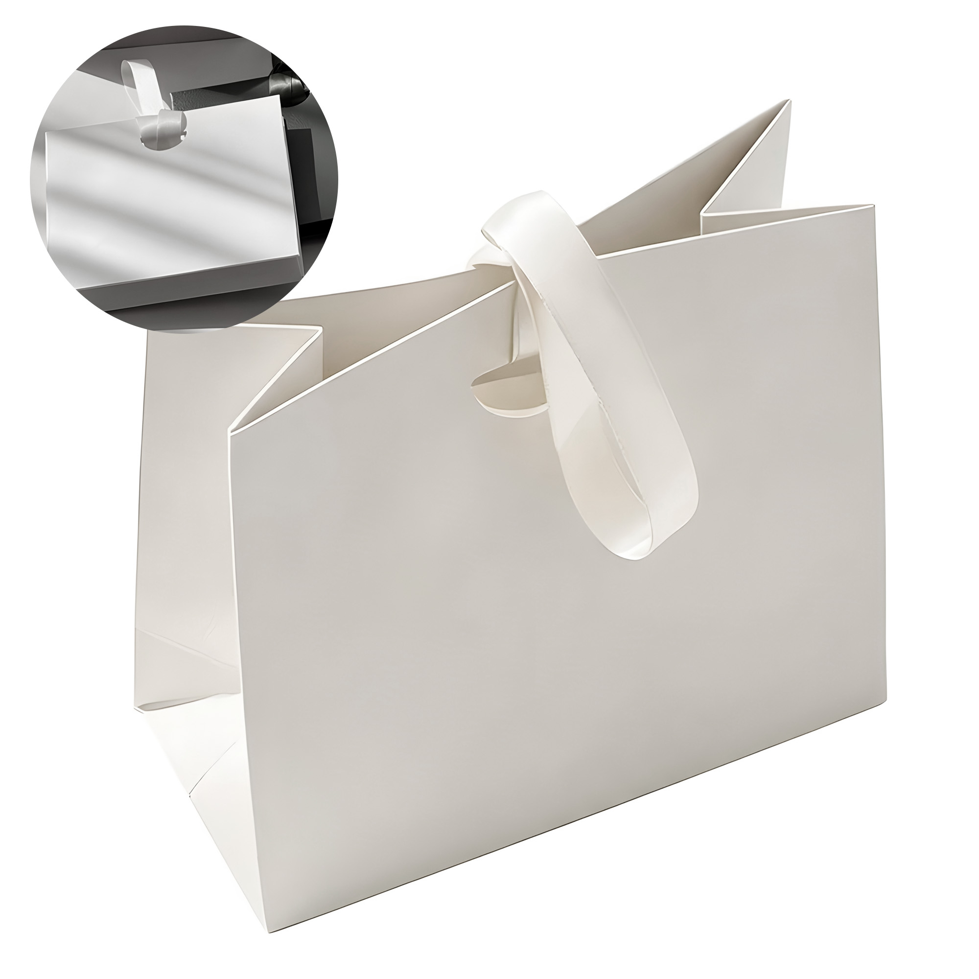 Bolsa De Regalo Diseño Plegable Lujo Duradera Colores 15.5 X 14.5 X 7.5 CM 26