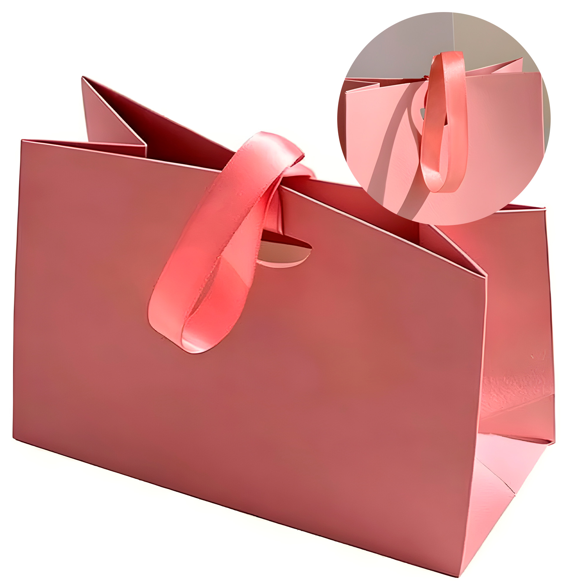 Bolsa De Regalo Diseño Plegable Lujo Duradera Colores 22 X 18 X 8.5 CM 6