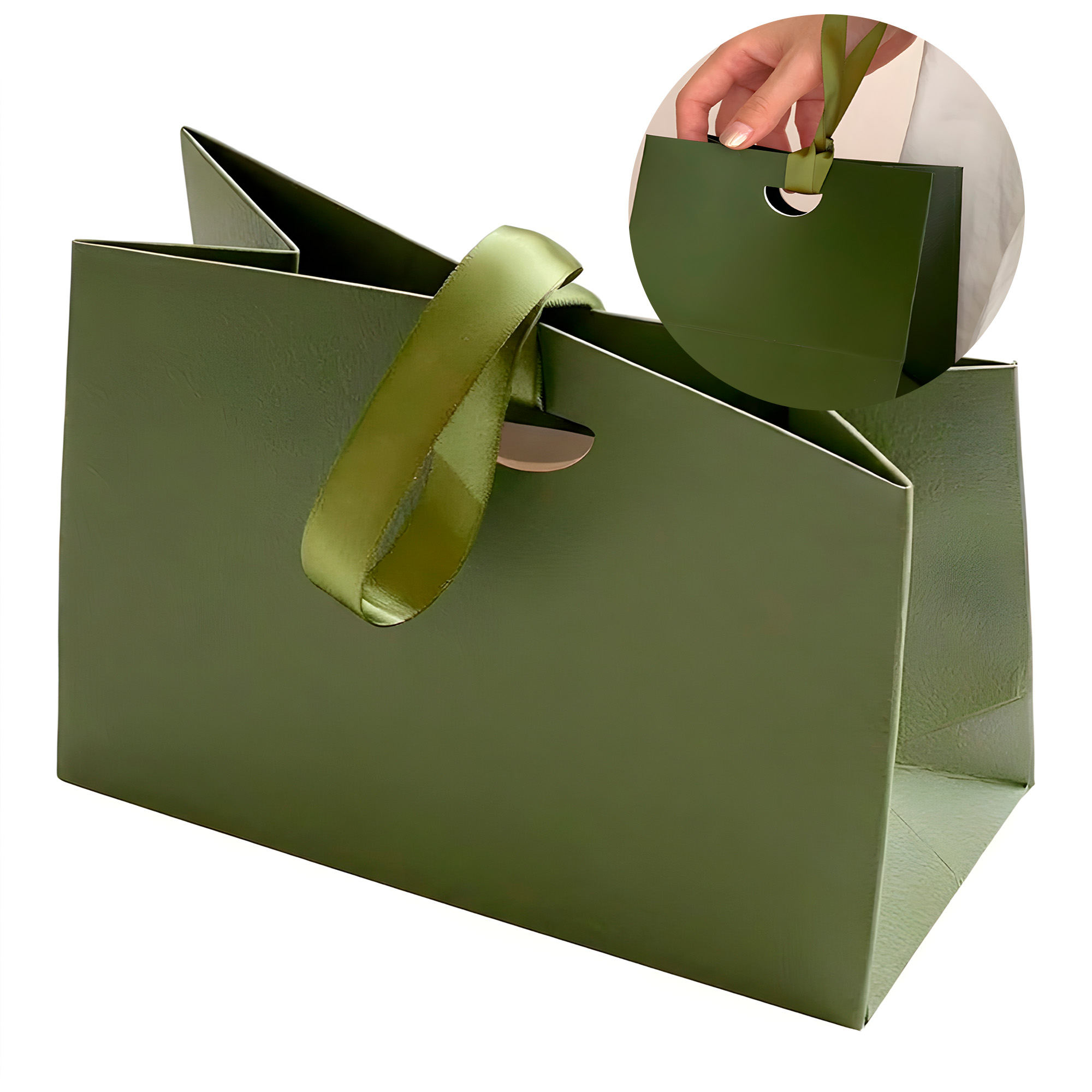 Bolsa De Regalo Diseño Plegable Lujo Duradera Colores 22 X 18 X 8.5 CM 20