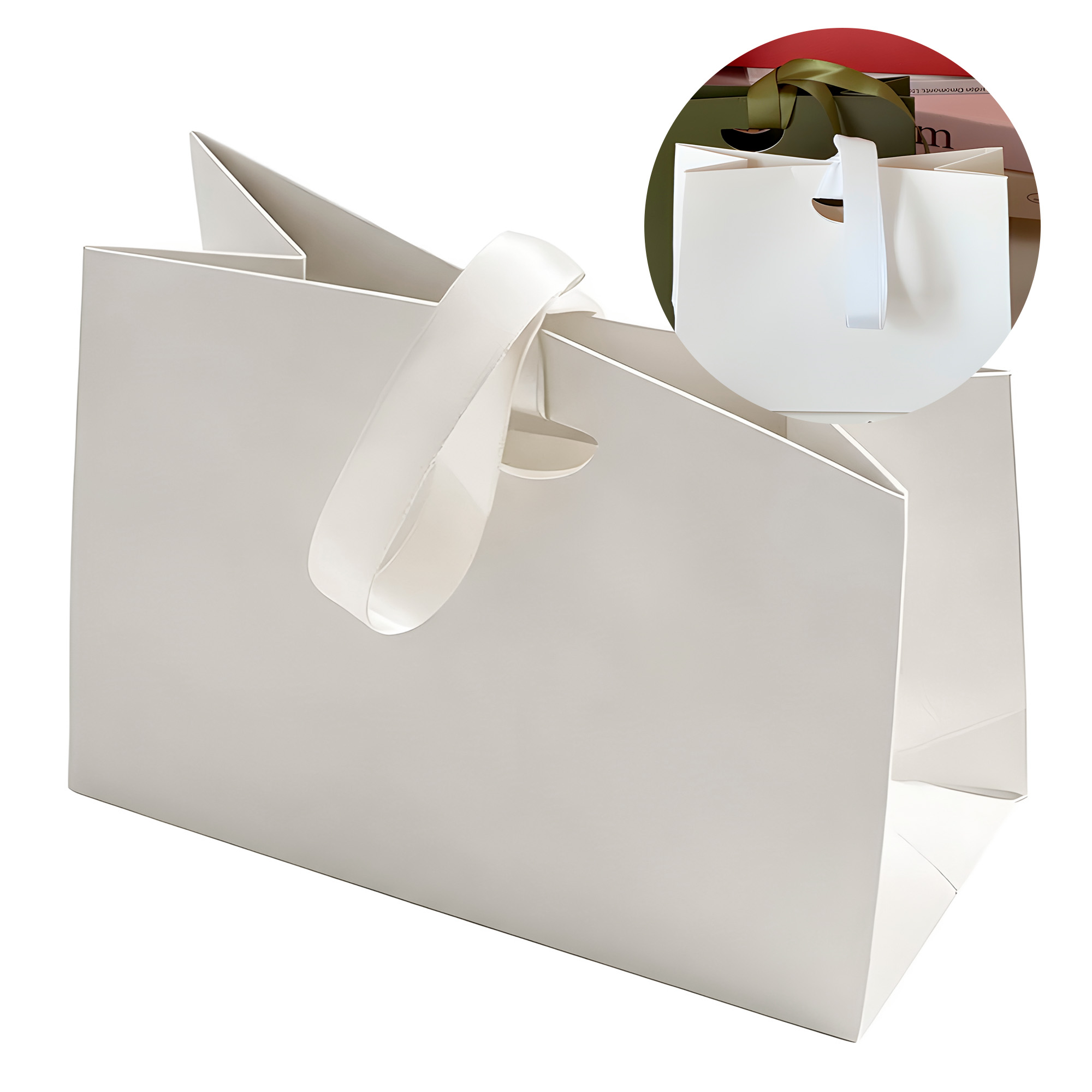 Bolsa De Regalo Diseño Plegable Lujo Duradera Colores 22 X 18 X 8.5 CM 13