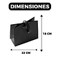 Bolsa De Regalo Diseño Plegable Lujo Duradera Colores 22 X 18 X 8.5 CM - Miniatura 2