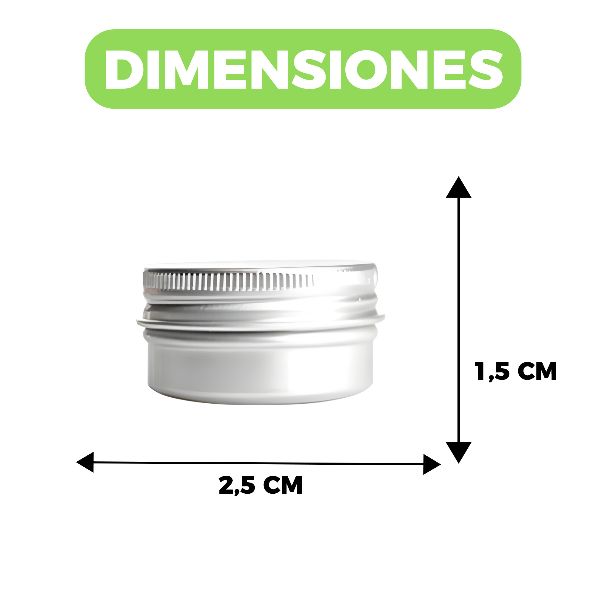 Portavelas Latas Fabricación 5 ml Gris Fabricación Insumo 2,5 X 1,5 CM 2