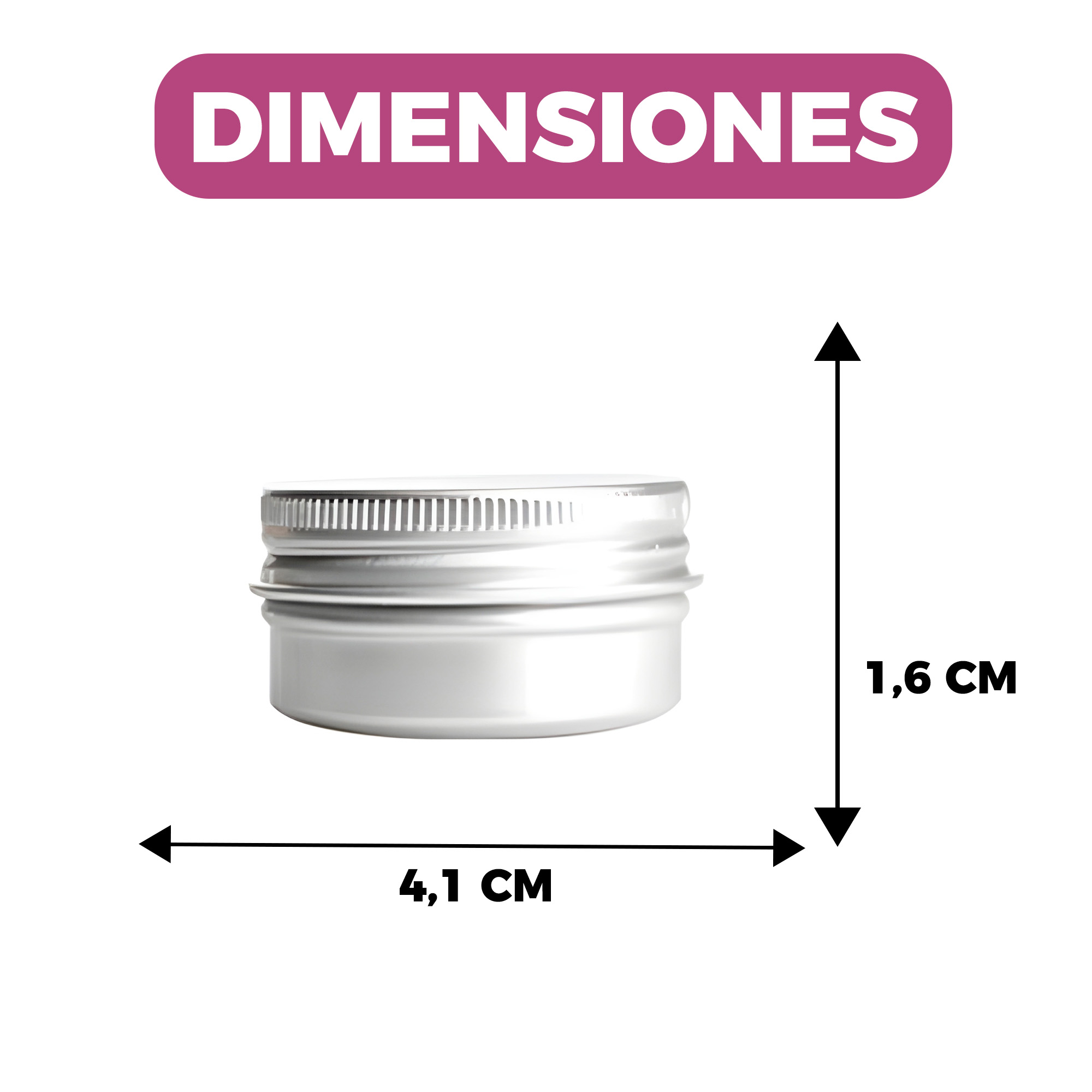 Portavelas Latas Fabricación 10 ml Gris Fabricación Insumo 4,1 X 1,6 CM 2