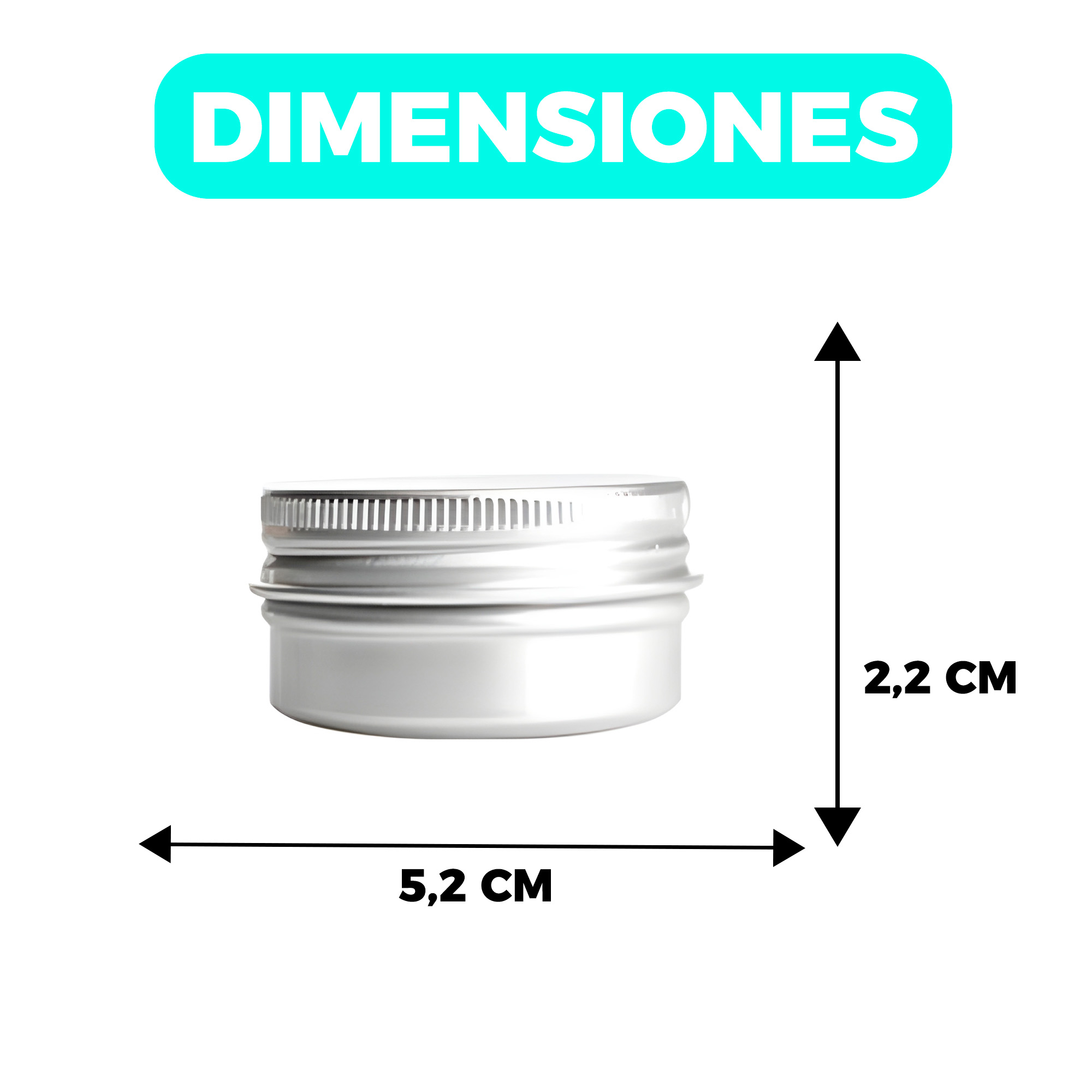 Portavelas Latas Fabricación 50 ml Gris Fabricación Insumo 5,2 X 2,2 CM 2