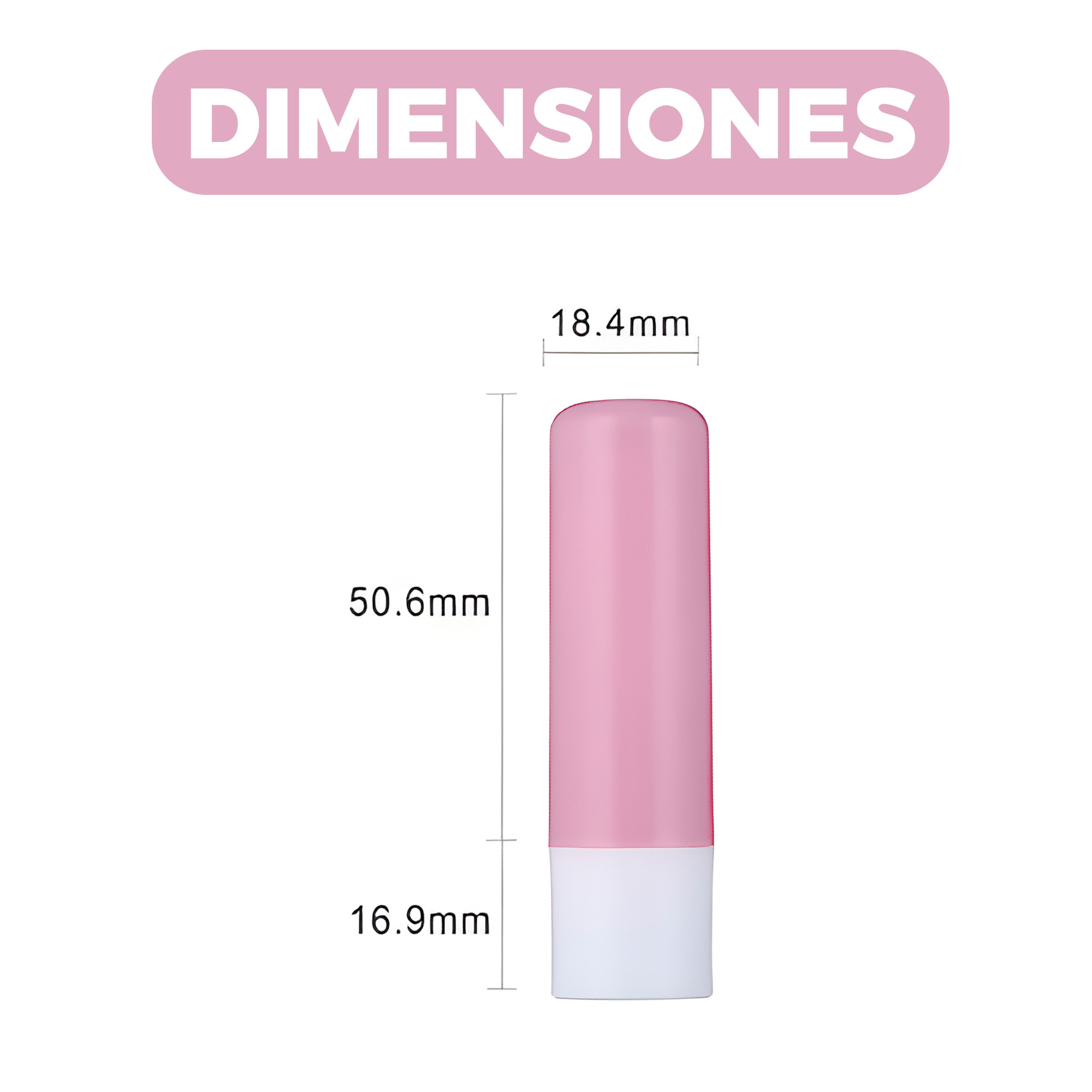 10 Tubos Bálsamo Labial 4g Belleza Cosmeticos Plastico Colores 2