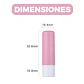 10 Tubos Bálsamo Labial 4g Belleza Cosmeticos Plastico Colores - Miniatura 2