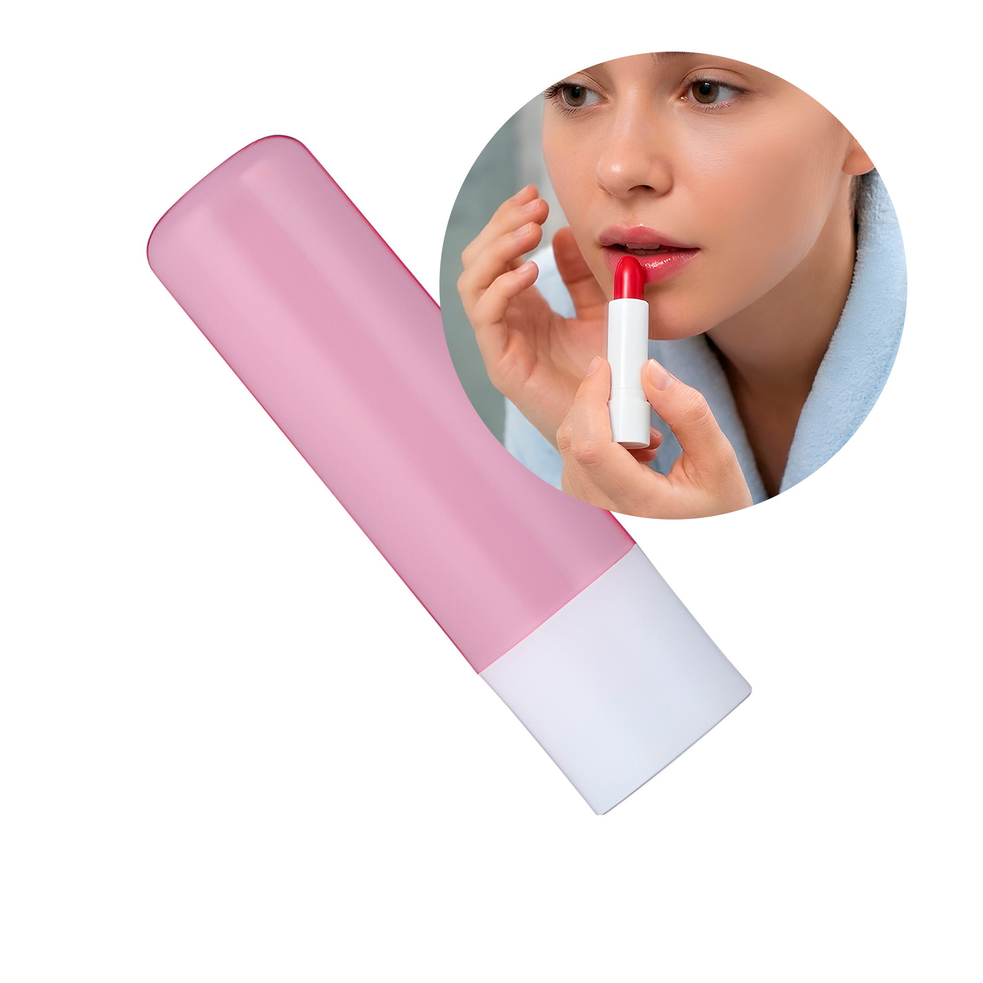 10 Tubos Bálsamo Labial 4g Belleza Cosmeticos Plastico Colores 12