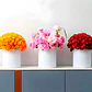 Set 3 Cajas Kraft Cilindrico Ramo de Flores Decoración Fiestas Colores - Miniatura 5