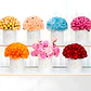 Set 3 Cajas Kraft Cilindrico Ramo de Flores Decoración Fiestas Colores - Miniatura 8