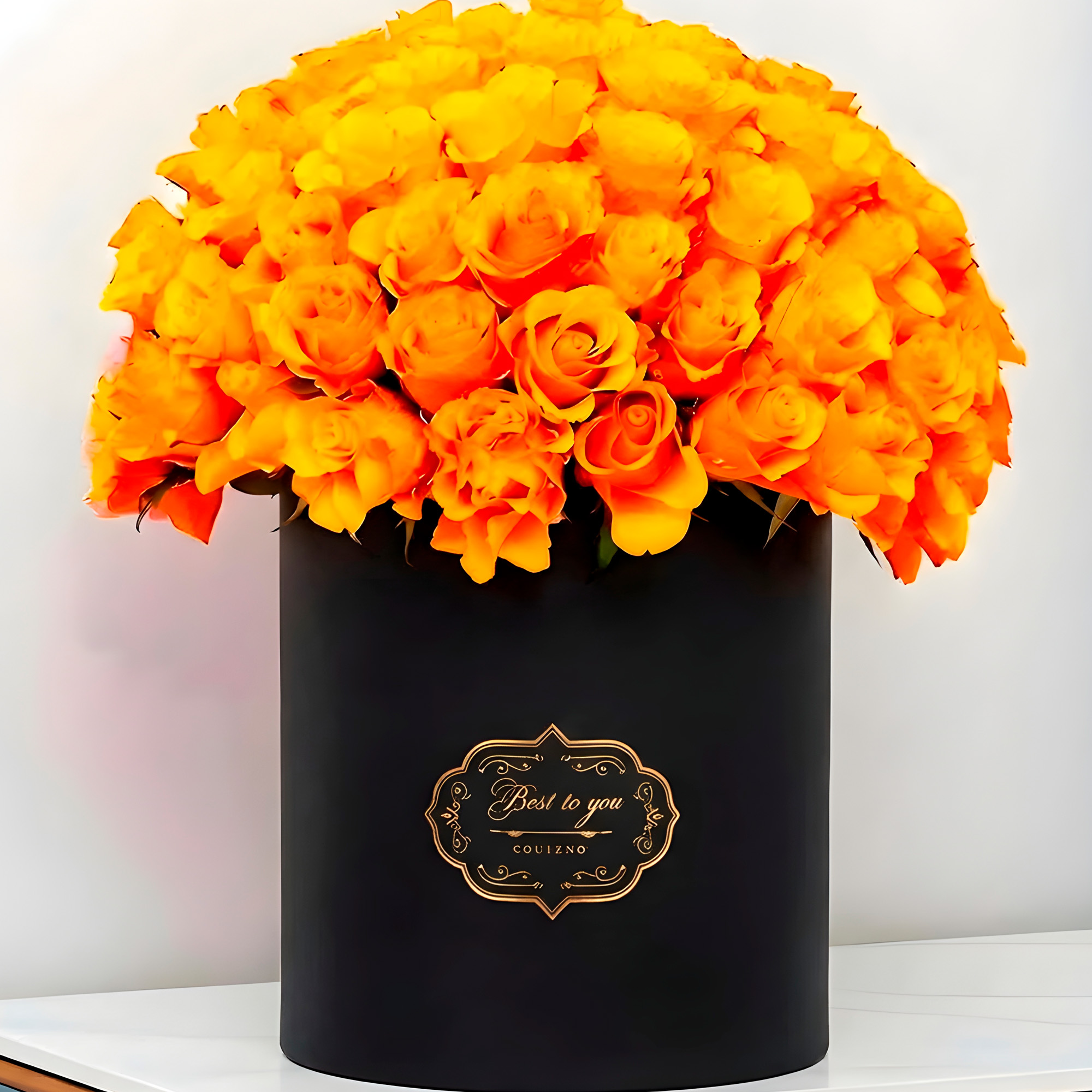 Set 3 Cajas Kraft Cilindrico Ramo de Flores Decoración Fiestas Colores 3