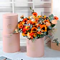 Set 3 Cajas Kraft Cilindrico Ramo de Flores Decoración Fiestas Colores - Miniatura 7