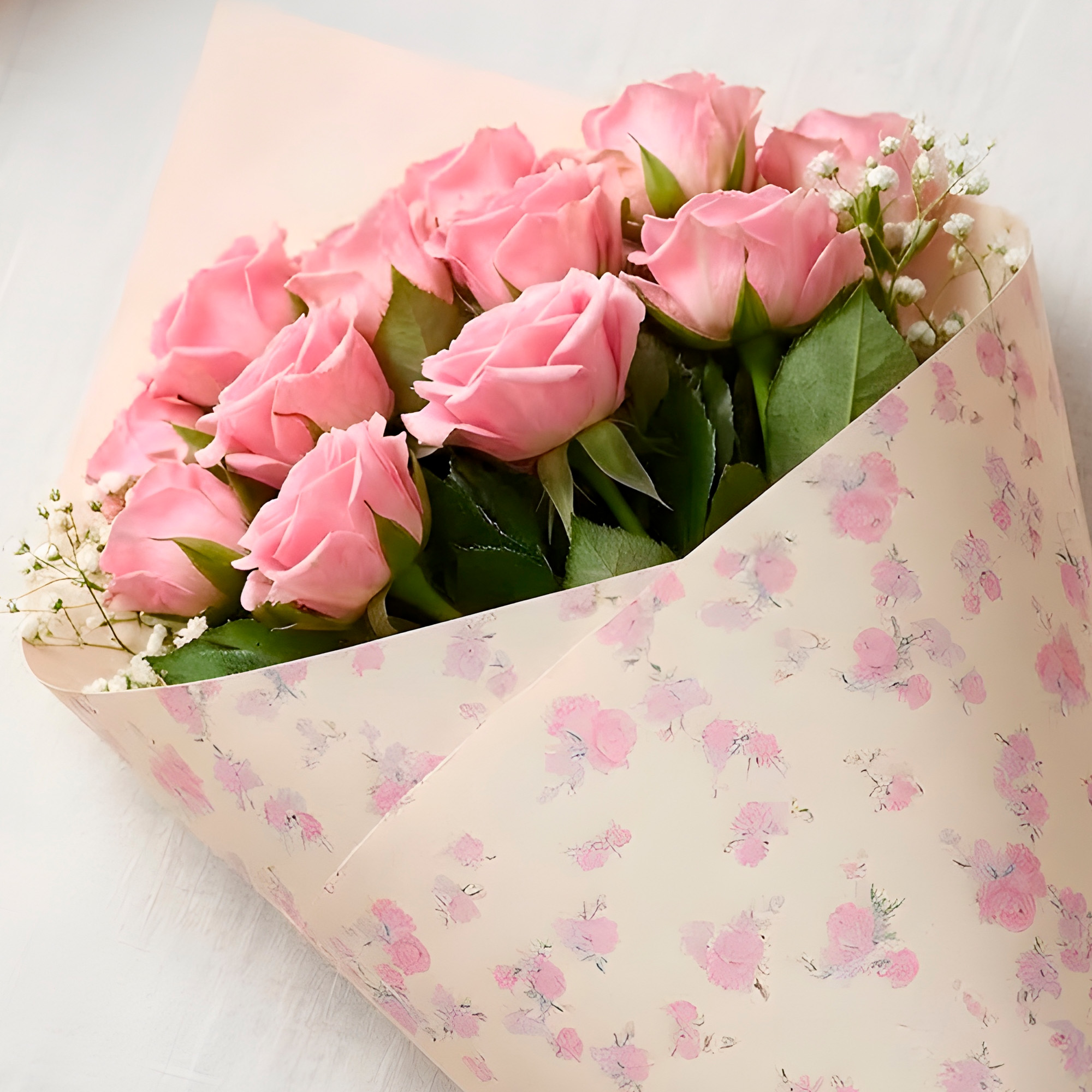 20 Pliegos Papel Lazos Para Envolver Flores Ramos Floristería 50X70 CM 13