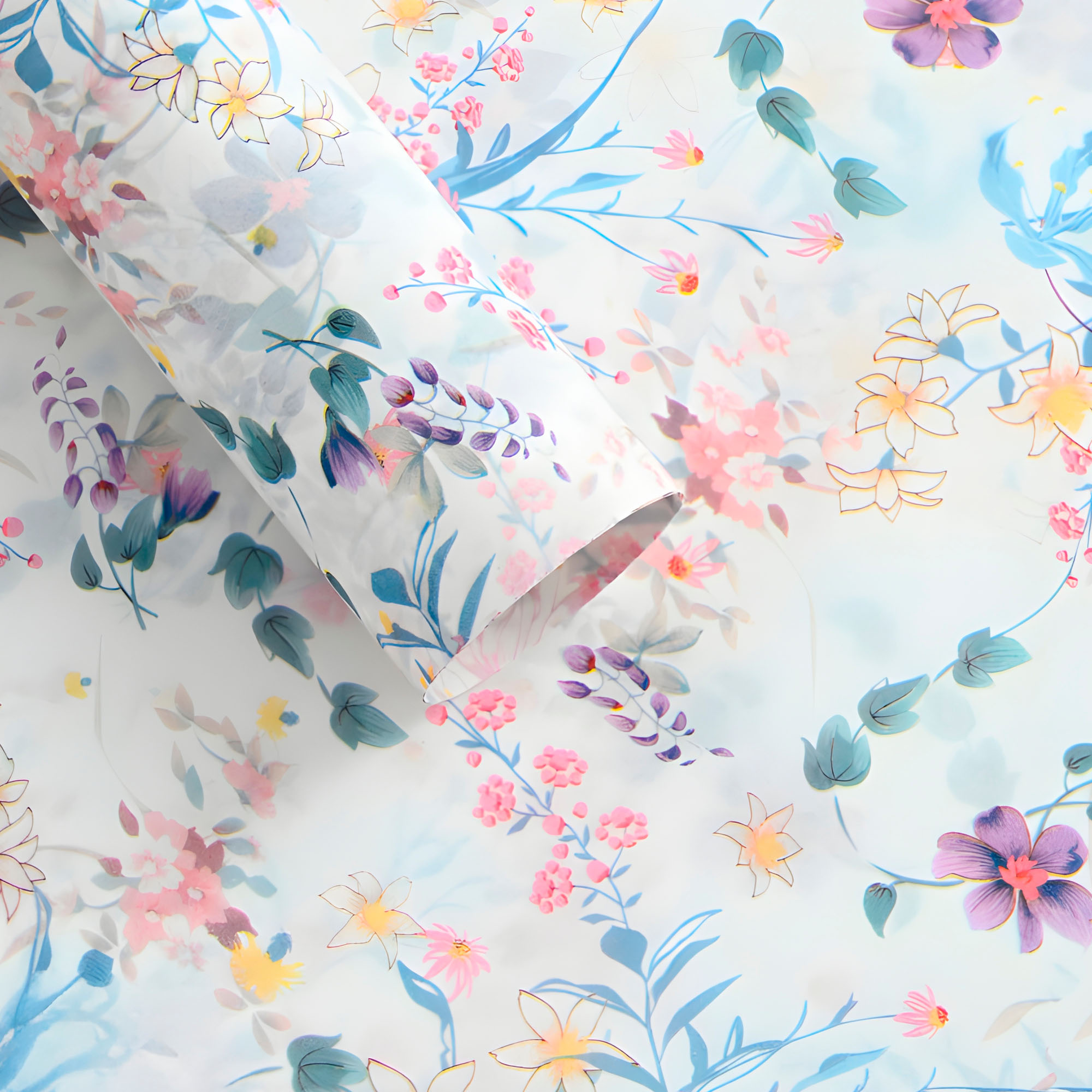20 Pliegos Papel Lazos Para Envolver Flores Ramos Floristería 50X70 CM 20