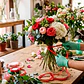Cinta Satin Roja Para Envolver Flores Ramos Floristería 1 Cm X 80 Mtrs - Miniatura 15