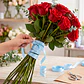 Cinta Satin Roja Para Envolver Flores Ramos Floristería 1 Cm X 80 Mtrs - Miniatura 17