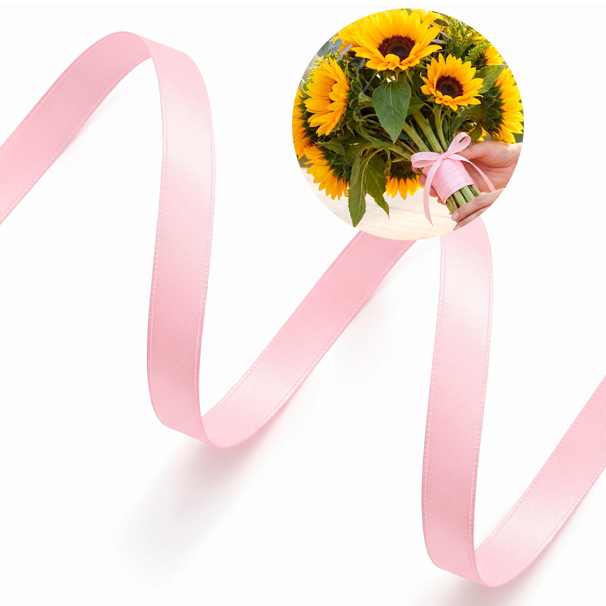 Cinta Satin Roja Para Envolver Flores Ramos Floristería 1 Cm X 80 Mtrs 9
