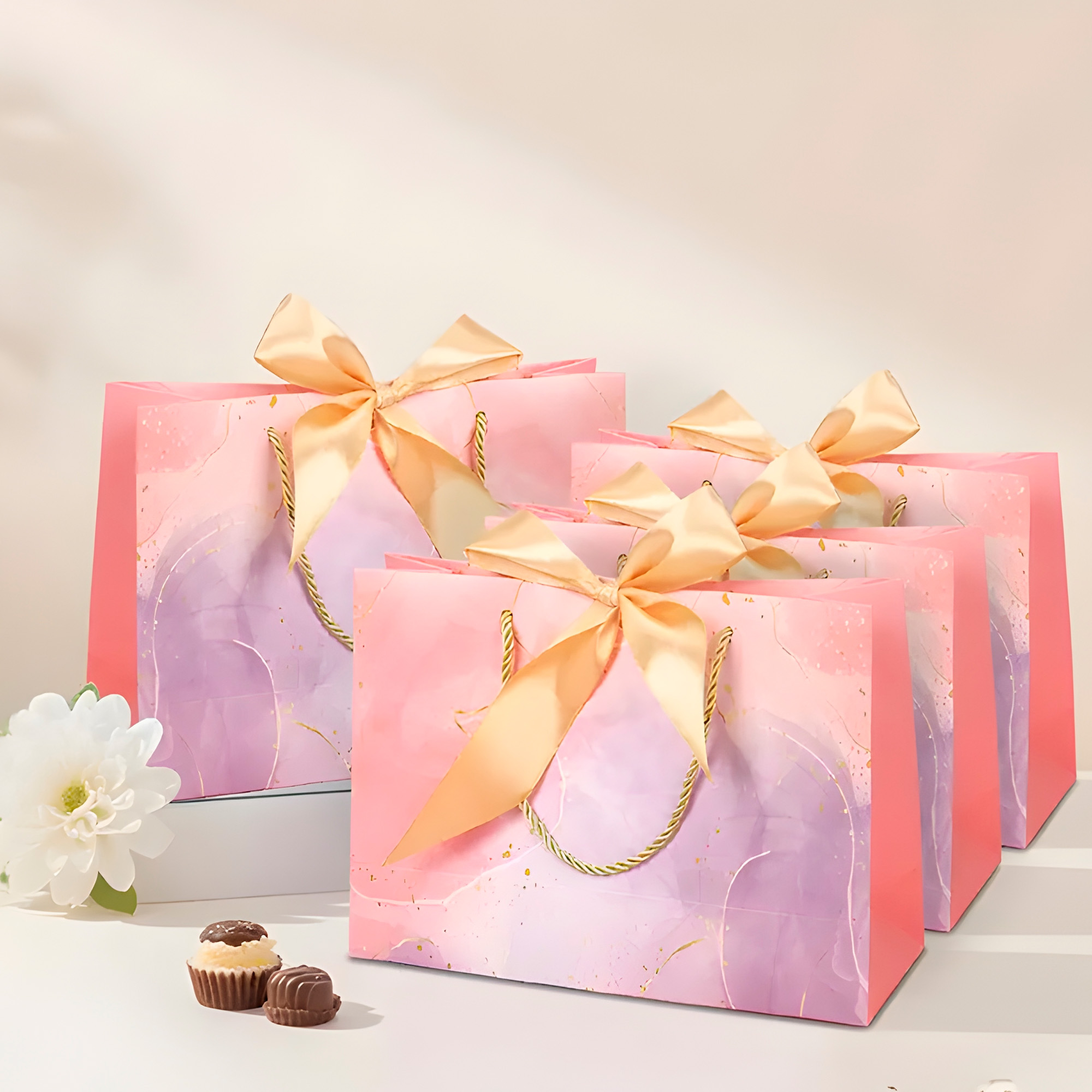 Bolsas de Lujo Coloridas para Regalo 19 X 15 X 7 CM 28