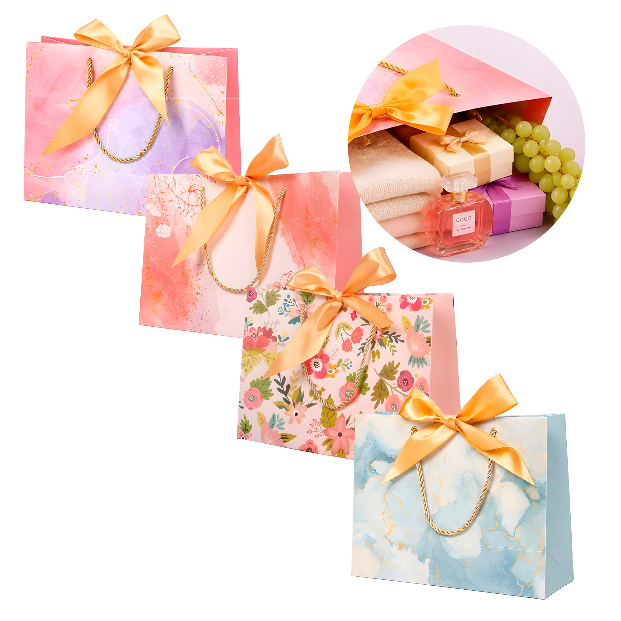 Bolsas de Lujo Coloridas para Regalo 19 X 15 X 7 CM 1