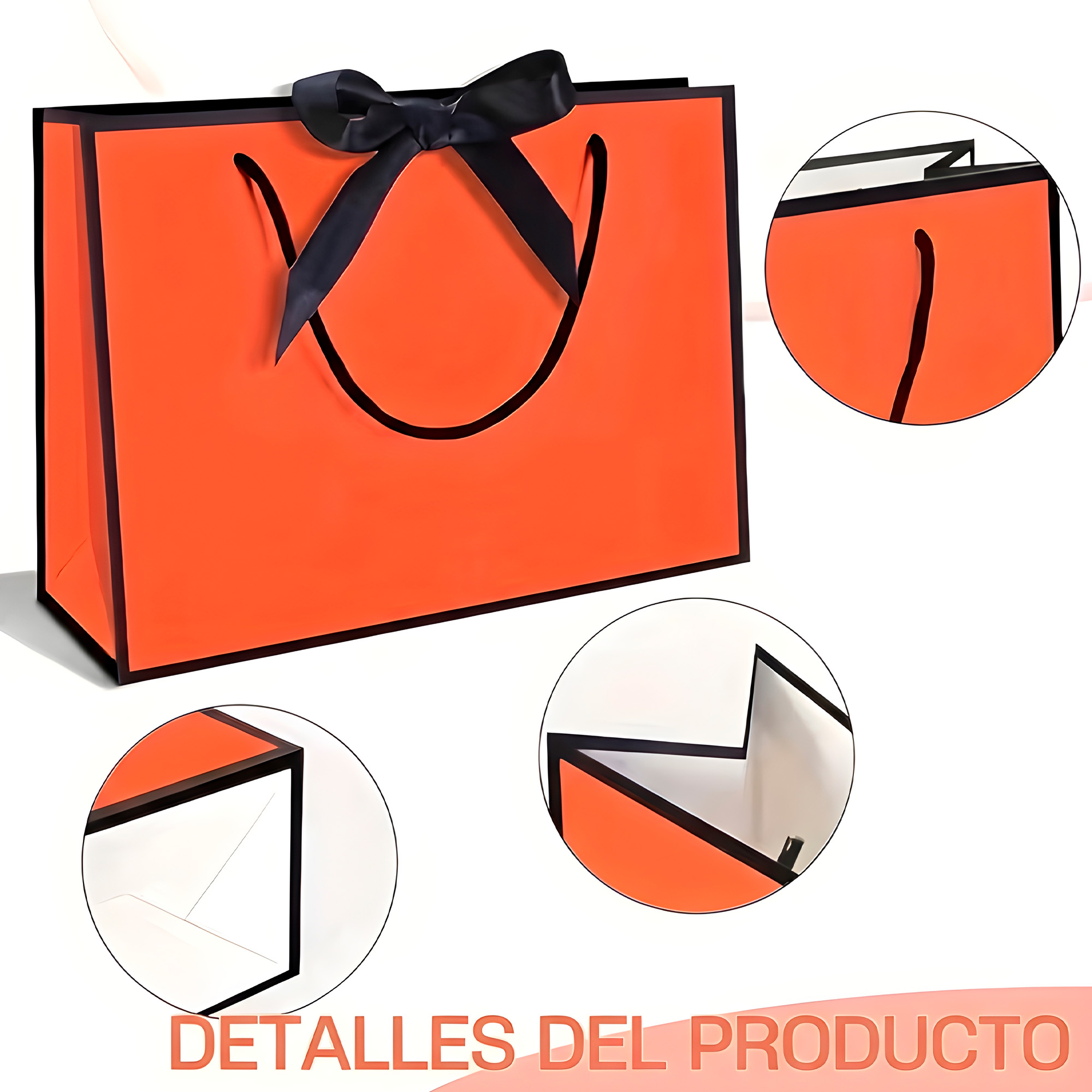 Bolsas de Lujo Unicolor para Regalo 19 X 15 X 7 CM 5