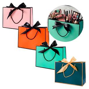 Bolsas de Lujo Unicolor para Regalo 19 X 15 X 7 CM